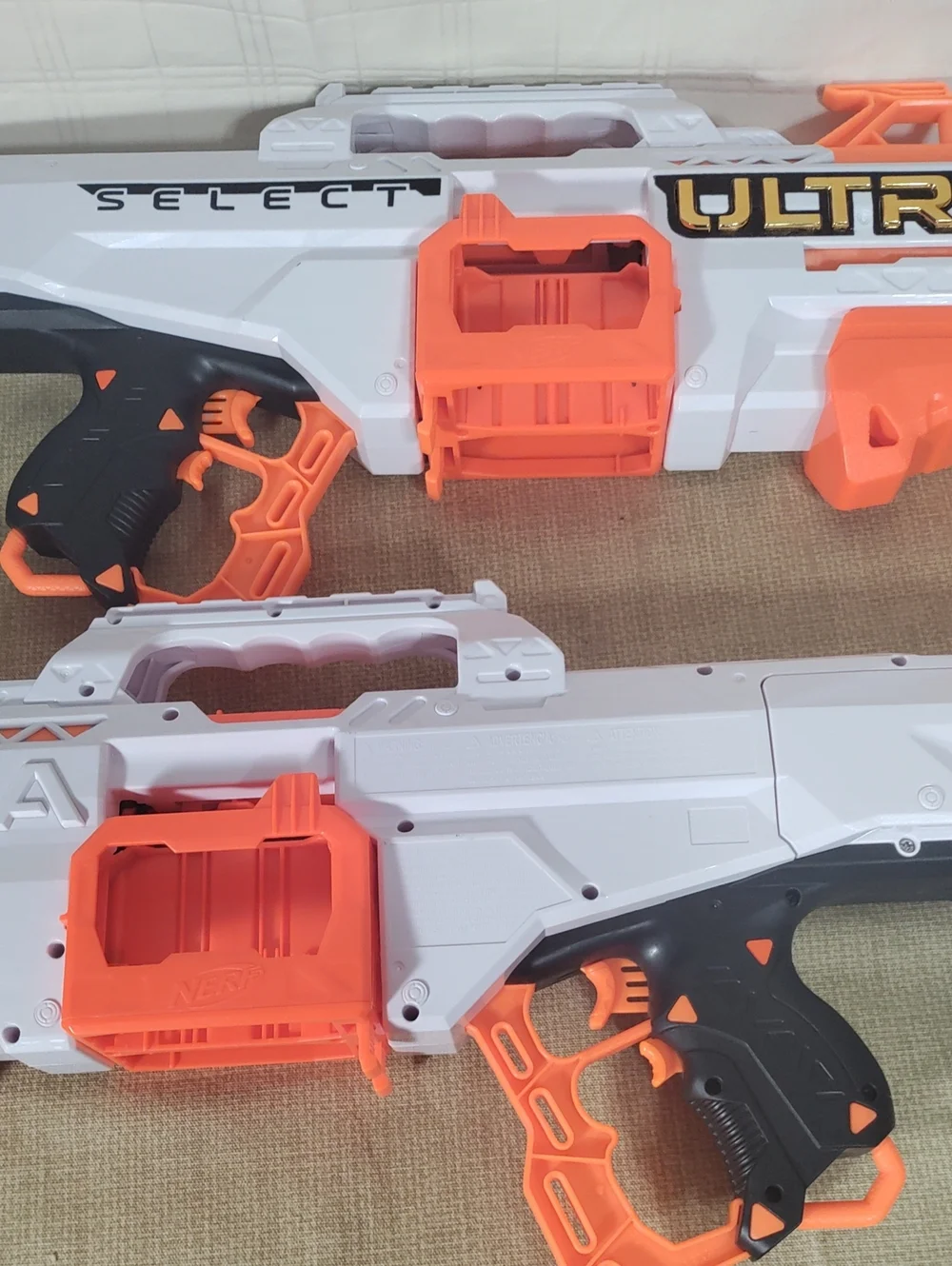 Nerf Ultra Select Fully Motorized Blaster F0958 Lot of 2 + 24 Darts (Tested)